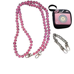 Wallet wristlet & Pink Phone Crossbody Bundle - Retro Radio